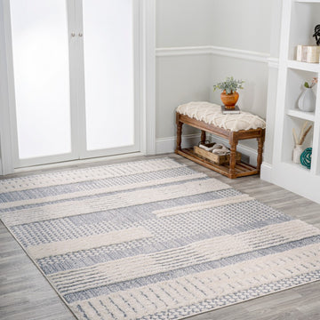 Kerstin Geometric High-low Area Rug